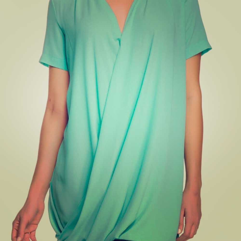 Lush Surplice Tunic Blouse